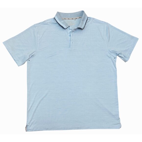 Walter Hagen Golf Polo Shirt Men XL Powder Blue Athletic Fit Stretch Performance - Picture 1 of 7